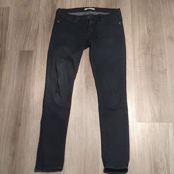 Black straight leg denim jeans 28 x 32 - Picture 1 of 5